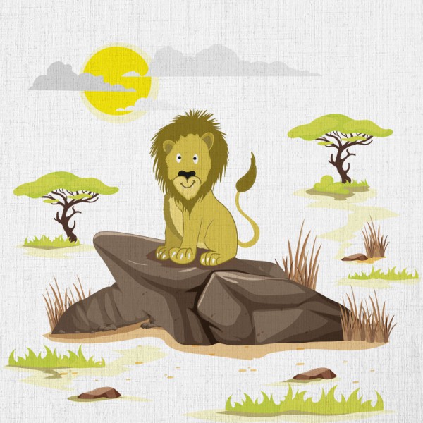 Papier Peint Lionceau — Ambiance 2