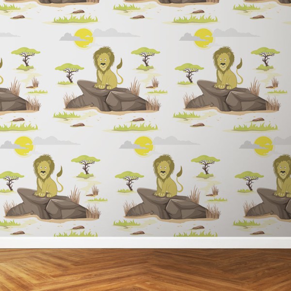 Papier Peint Lionceau — Ambiance 3