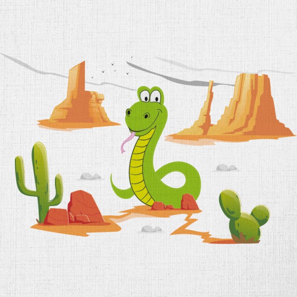 Papier Peint Serpent — Ambiance 2