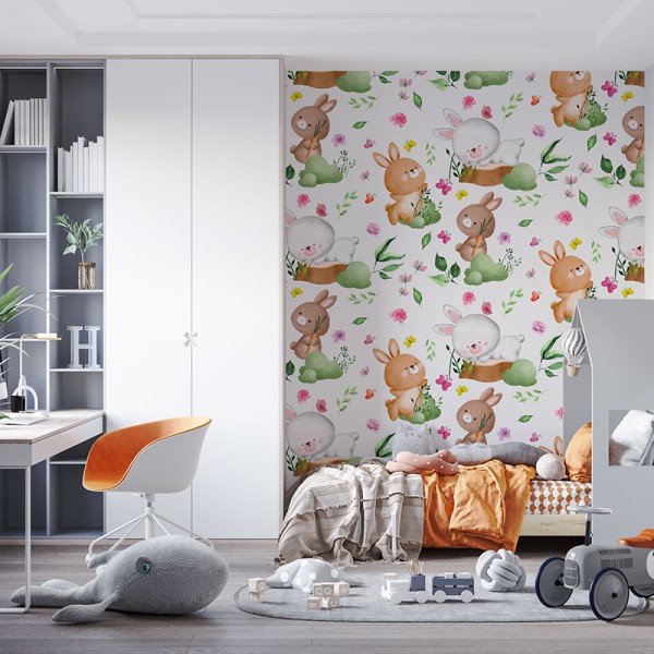 Papier Peint Aquarelle Bellus — Ambiance 1