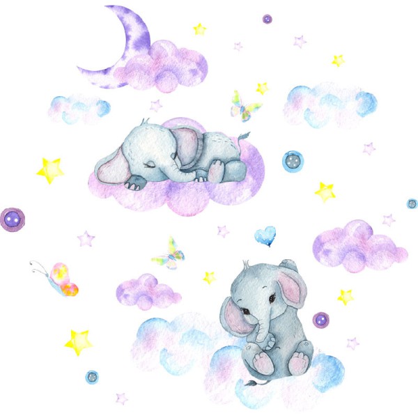 Papier Peint Aquarelle Somnium — Ambiance 2