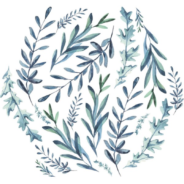 Papier Peint Aquarelle Vimen — Ambiance 1
