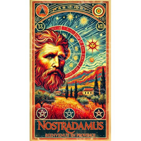 Le Prophète des Étoiles – affiche & plaque vintage | Manufacture Arssans