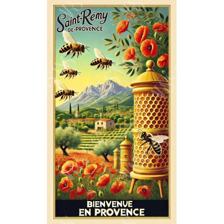 Les Trésors du Rucher Provençal - affiche & plaque vintage | Manufacture Arssans