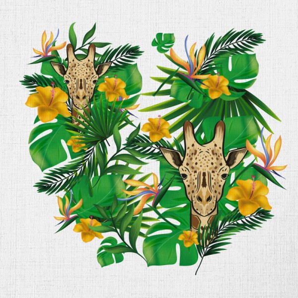 Papier Peint Girafe — Ambiance 2