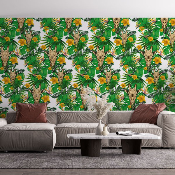 Papier Peint Girafe — Ambiance 1