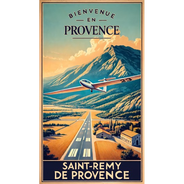 Bienvenue en Provence : Les Cieux de Saint-Rémy – affiche & plaque vintage | Manufacture Arssans