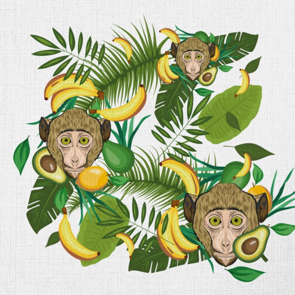 Papier Peint Singe — Ambiance 2