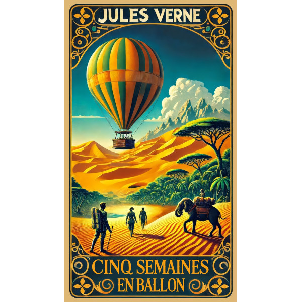 Aventure Éternelle - Cinq Semaines en Ballon par Jules Verne — Manufacture Arssans