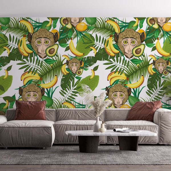 Papier Peint Singe — Ambiance 1