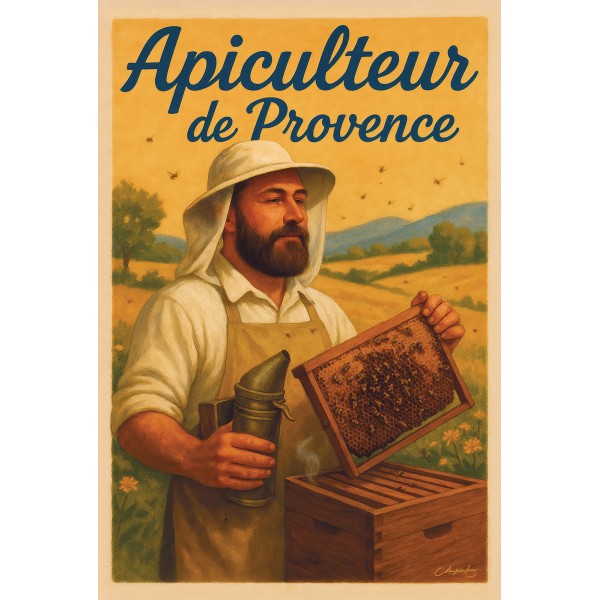 Apiculteur de Provence – affiche & plaque vintage | Manufacture Arssans