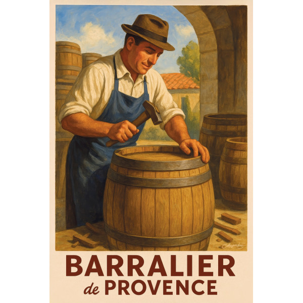 Barralier de Provence – affiche & plaque vintage | Manufacture Arssans