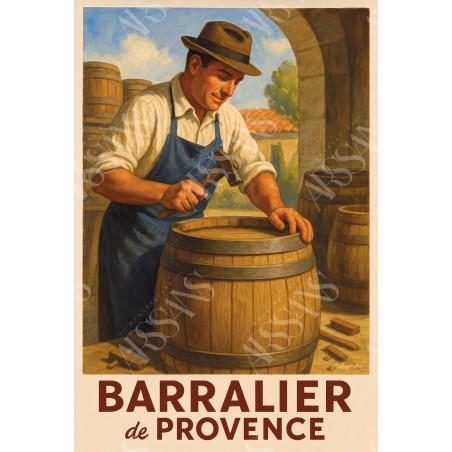 Barralier de Provence – affiche & plaque vintage | Manufacture Arssans