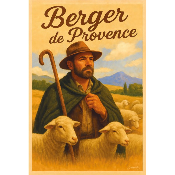 Berger de Provence – affiche & plaque vintage | Manufacture Arssans