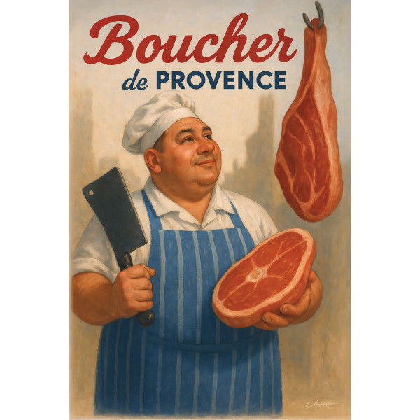 Boucher de Provence – affiche & plaque vintage | Manufacture Arssans
