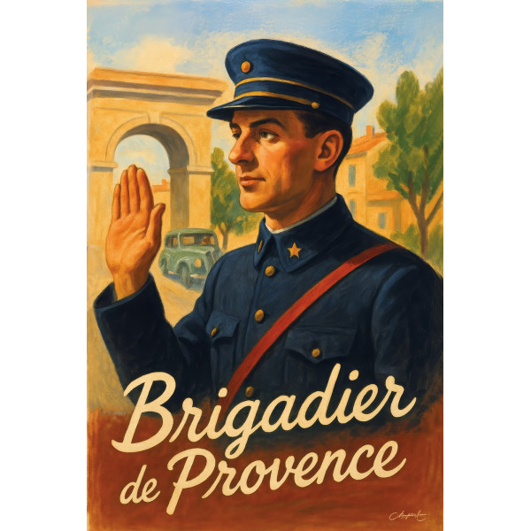 Brigadier de Provence – affiche & plaque vintage | Manufacture Arssans