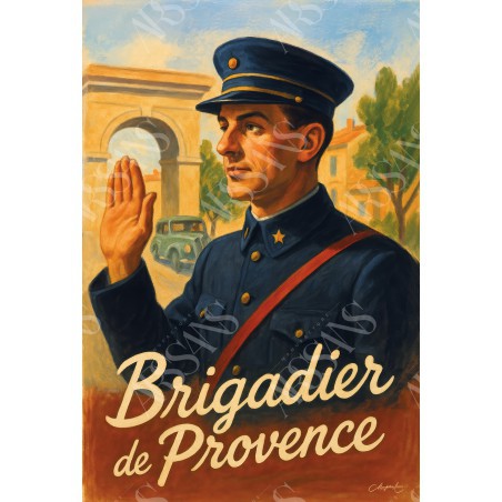 Brigadier de Provence – affiche & plaque vintage | Manufacture Arssans