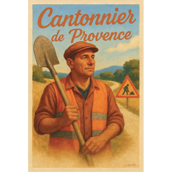 Cantonnier de Provence – affiche & plaque vintage | Manufacture Arssans