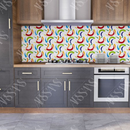 Papier Peint Figura Inspiratione - papier peint intissé vert pour cuisine