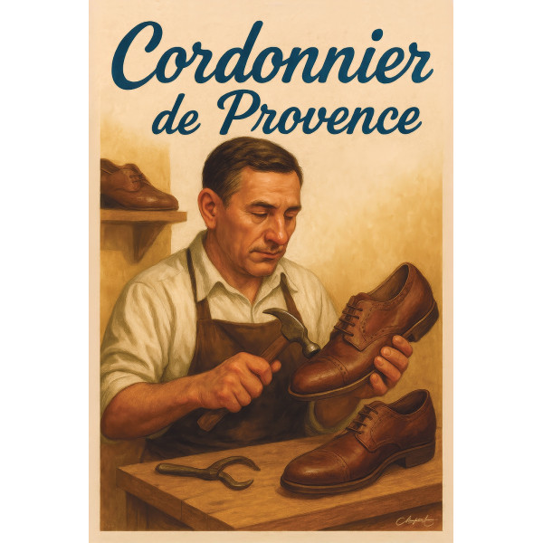 Cordonnier de Provence – affiche & plaque vintage | Manufacture Arssans