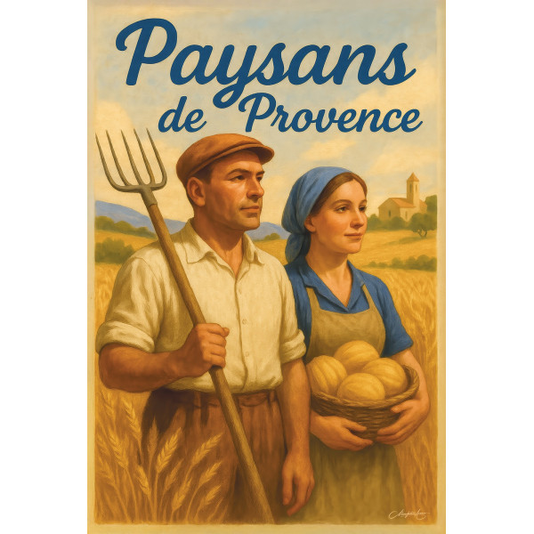 Paysans de Provence – affiche & plaque vintage | Manufacture Arssans