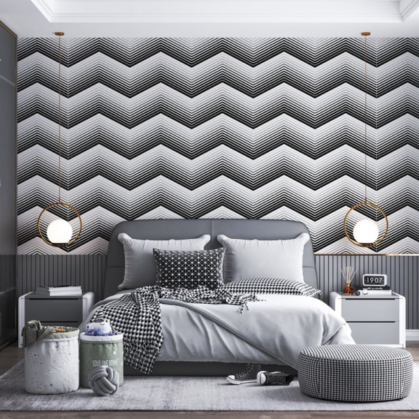 Papier Peint Chevron — Ambiance 1