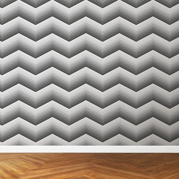 Papier Peint Chevron — Ambiance 2