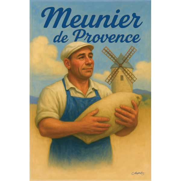 Meunier de Provence – affiche & plaque vintage | Manufacture Arssans