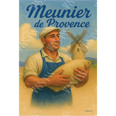 Meunier de Provence – affiche & plaque vintage | Manufacture Arssans