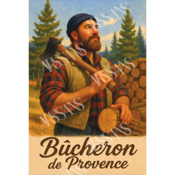 Magnet Bûcheron de Provence
