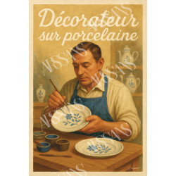 Magnet Décorateur sur porcelaine