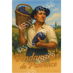 Magnet Vendangeur de Provence