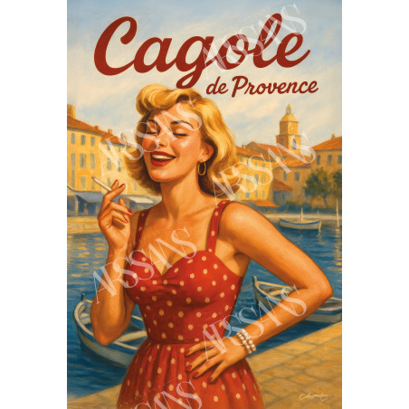 Magnet Cagole de Provence – Rieuse et radieuse