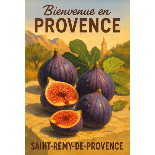 Cœur de figue – Trésor sucré de Saint-Rémy – affiche & plaque vintage | Manufacture Arssans