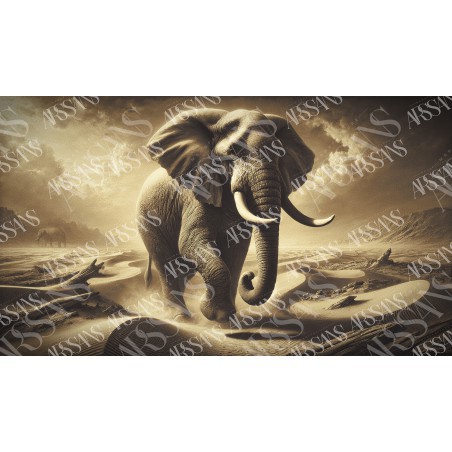 Le Gardien des Dunes Éternelles – affiche & plaque vintage | Manufacture Arssans