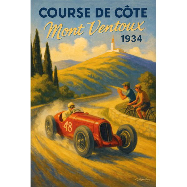 Course Côte Mont Ventoux 1934 — Manufacture Arssans
