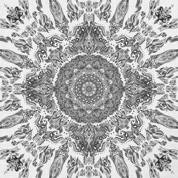 Papier Peint Elegans Mandala — Ambiance 2
