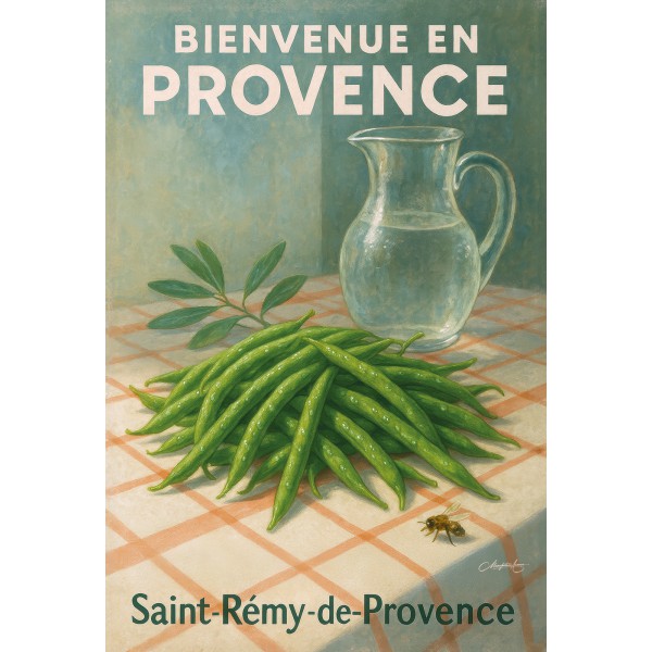 Haricots de Provence – Simplicité Gourmande – affiche & plaque vintage | Manufacture Arssans