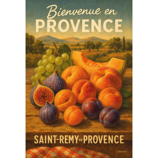 Fruits de Provence – Trésors du Verger – affiche & plaque vintage | Manufacture Arssans