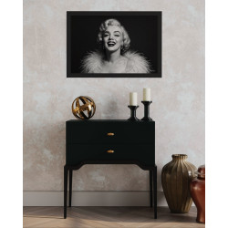 Marilyn Rayonnante – Portrait Glamour Noir et Blanc