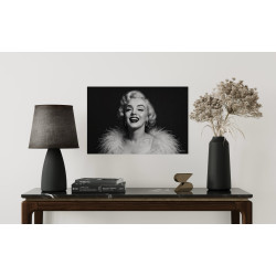 Marilyn Rayonnante – Portrait Glamour Noir et Blanc
