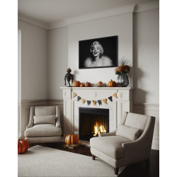 Marilyn Rayonnante – Portrait Glamour Noir et Blanc