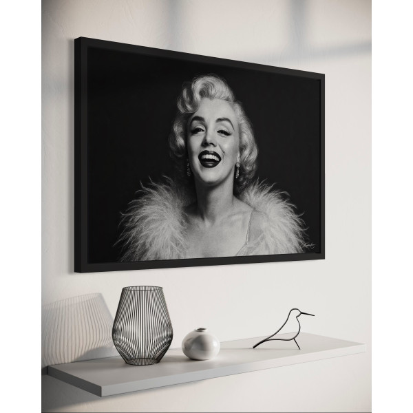 Marilyn Rayonnante – Portrait Glamour Noir et Blanc – vue 8 | Manufacture Arssans