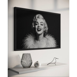 Marilyn Rayonnante – Portrait Glamour Noir et Blanc