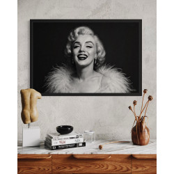 Marilyn Rayonnante – Portrait Glamour Noir et Blanc