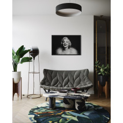 Marilyn Rayonnante – Portrait Glamour Noir & Blanc