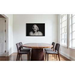 Marilyn Rayonnante – Portrait Glamour Noir et Blanc