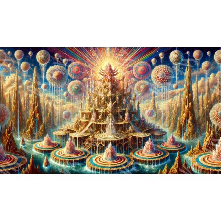 Le Temple de l’Aube Infinie - affiche & plaque vintage | Manufacture Arssans