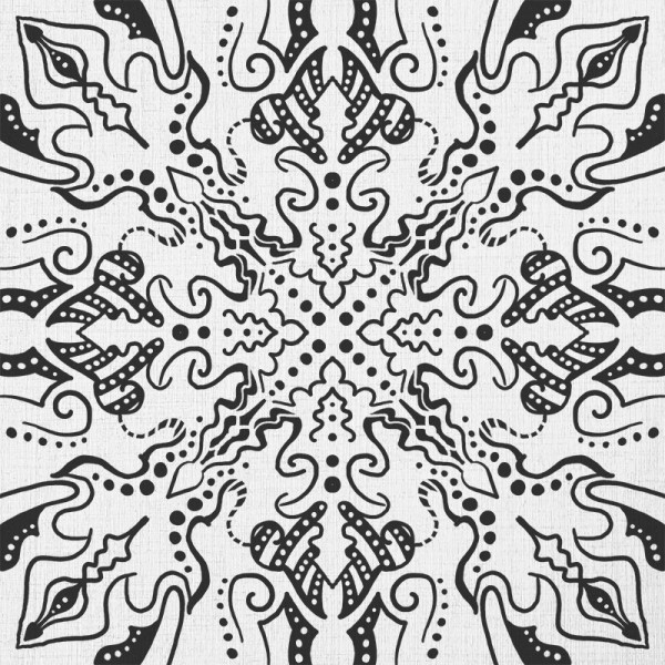 Papier Peint Atypical Mandala — Ambiance 2
