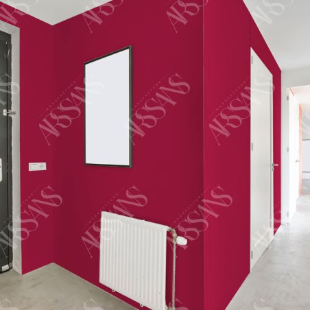 Papier Peint Uni Lie de Vin - papier peint intissé rouge pour entrée